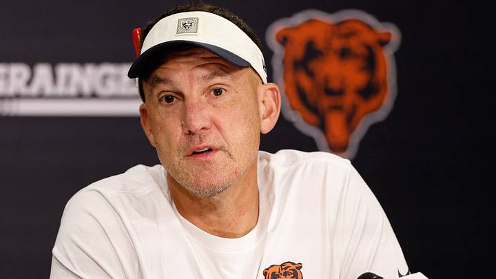Jul 29, 2026; Lake Forest, IL, USA; Chicago Bears defensive coordinator Dennis Allen