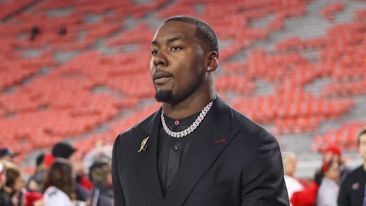 Nov 29, 2024; Athens, Georgia, USA; Georgia Bulldogs defensive lineman Mykel Williams (13) walks into Sanford Stadium before a game against the Georgia Tech Yellow Jackets. Mandatory Credit: Brett Davis-Imagn Images
