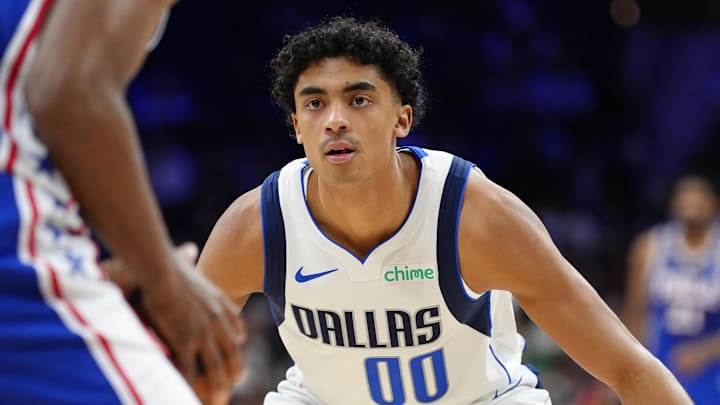 Feb 4, 2025; Philadelphia, Pennsylvania, USA; Dallas Mavericks guard Max Christie (00) in action against the Philadelphia 76ers in the first quarter at Wells Fargo Center. Mandatory Credit: Kyle Ross-Imagn Images Feb 4, 2025; Philadelphia, Pennsylvania, USA; Dallas Mavericks guard Max Christie (00) in action against the Philadelphia 76ers in the first quarter at Wells Fargo Center. Mandatory Credit: Kyle Ross-Imagn Images