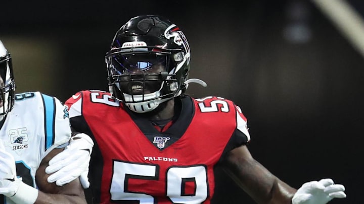 Former Atlanta Falcons linebacker De'Vondre Campbell drew criticism in 2024 for quitting the San Francisco 49ers mid-game.
