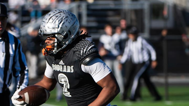 Harrisburg running back Messiah Mickens breaks free on an 89-yard touchdown run in the second half of a District 3 Class 6A quarterfinal game against Dallastown, Saturday, Nov. 9, 2024, at Severance Field in Harrisburg. Harrisburg running back Messiah Mickens breaks free on an 89-yard touchdown run in the second half of a District 3 Class 6A quarterfinal game against Dallastown, Saturday, Nov. 9, 2024, at Severance Field in Harrisburg.