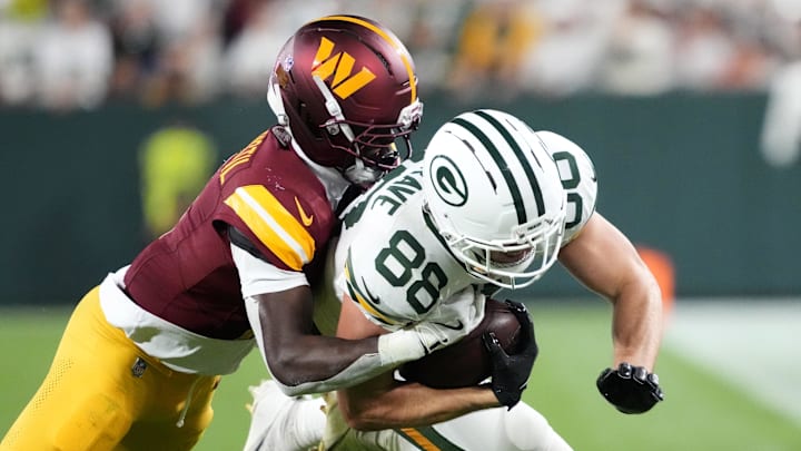 Washington Commanders cornerback Mike Sainristil 