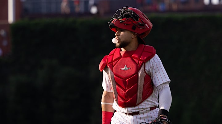 Philadelphia Phillies catcher Rafael Marchán