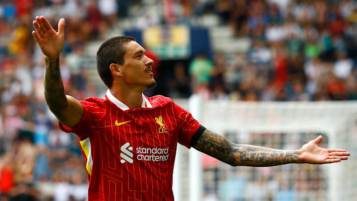 Darwin Núñez paid homage to Diogo Jota on Sunday.