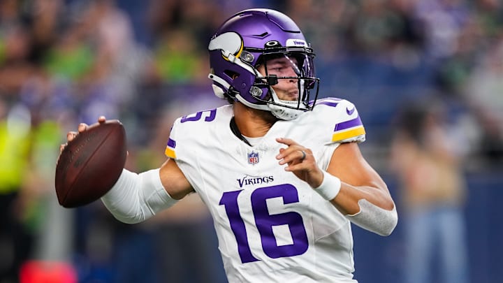 Minnesota Vikings quarterback Jaren Hall