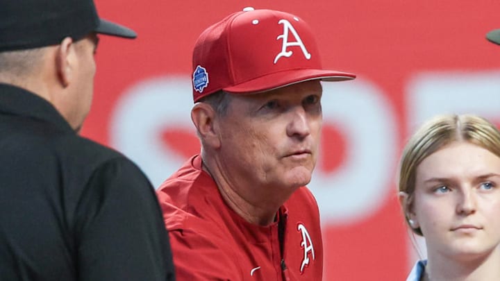 Arkansas Razorbacks coach Dave Van Horn Arkansas Razorbacks coach Dave Van Horn