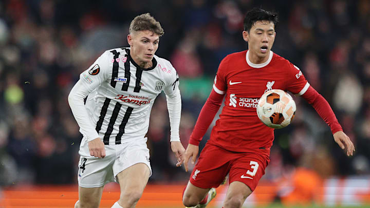 Elias Havel im Einsatz gegen den FC Liverpool (Archivbild - 2023)