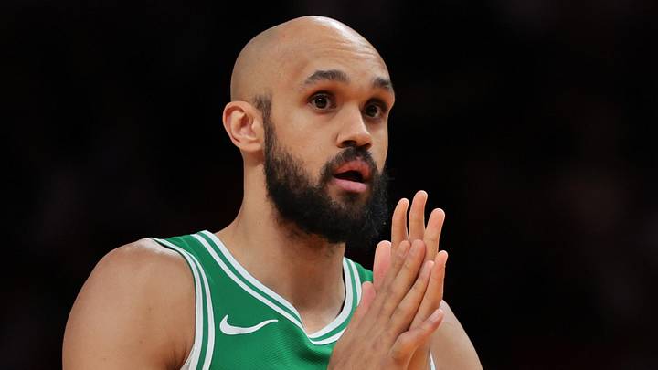Boston Celtics guard Derrick White (9).