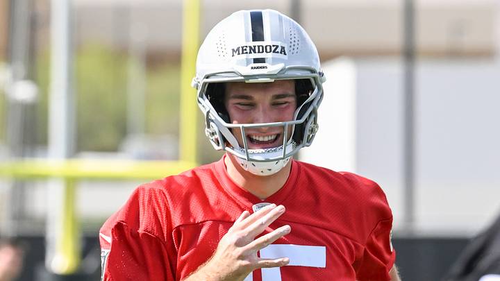Las Vegas Raiders quarterback Fernando Mendoza 