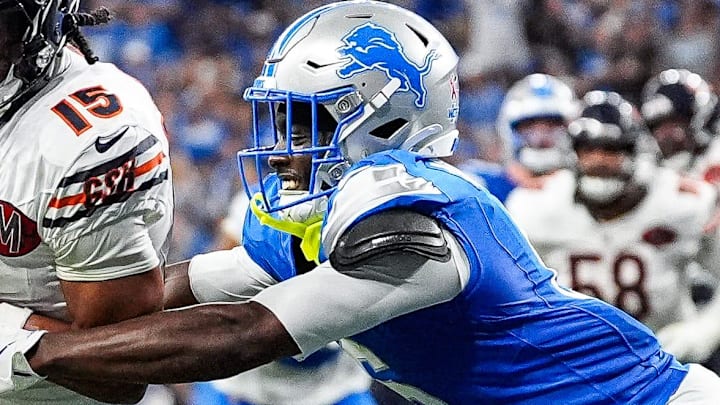 Detroit Lions cornerback Terrion Arnold (6).