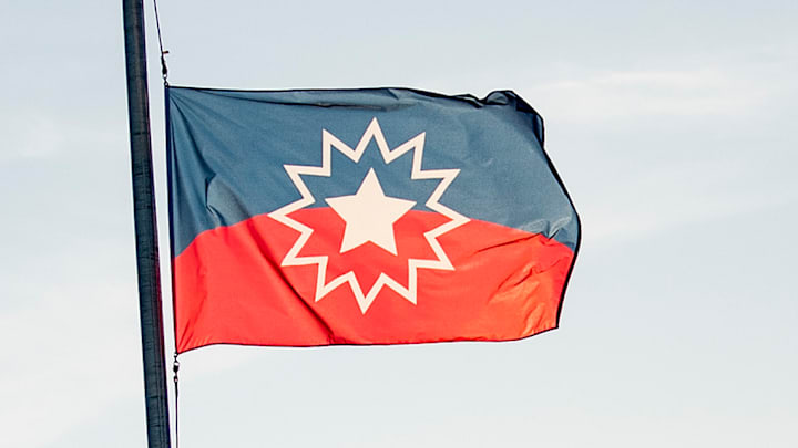 A Juneteenth flag at Fenway Park.