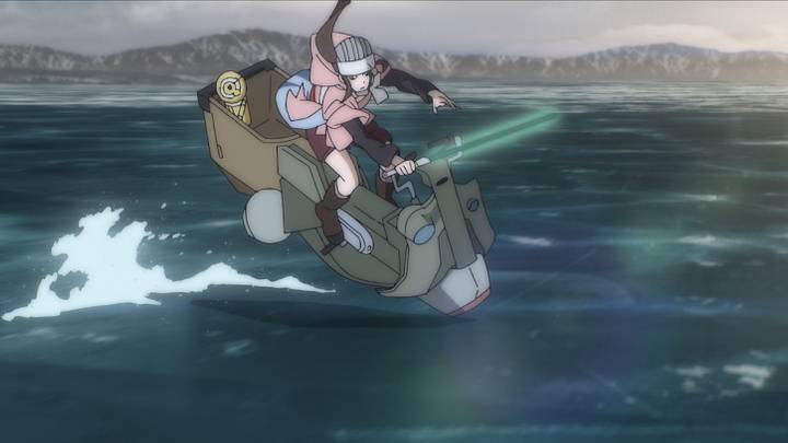 Kara (voiced by Chinatsu Akasaki in Japanese and Kimiko Glenn in the English dub) in a scene from "STAR WARS: VISIONS” short, “THE NINTH JEDI”, exclusively on Disney+. © 2021 Lucasfilm Ltd. & ™. All Rights Reserved.