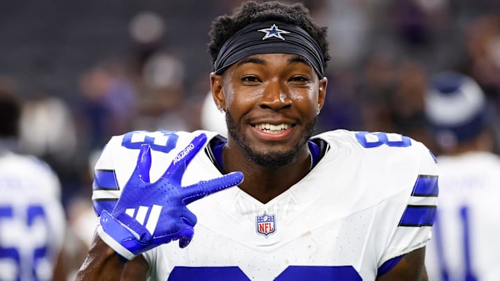 Dallas Cowboys wide receiver Jalen Brooks (83) after the game against the Baltimore Ravens at AT&T Stadium.