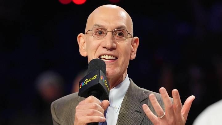 Feb 15, 2026; Inglewood, California, USA; NBA commissioner Adam Silver speaks to media after the 75th NBA All Star Game at Intuit Dome. Mandatory Credit: Kirby Lee-Imagn Images Feb 15, 2026; Inglewood, California, USA; NBA commissioner Adam Silver speaks to media after the 75th NBA All Star Game at Intuit Dome. Mandatory Credit: Kirby Lee-Imagn Images