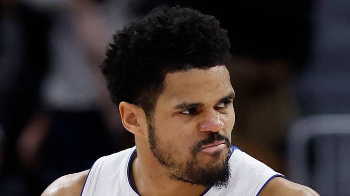 Detroit Pistons forward Tobias Harris (12) reacts in the second half against the Atlanta Hawks at Little Caesars Arena on Feb 3, 2025. Detroit Pistons forward Tobias Harris (12) reacts in the second half against the Atlanta Hawks at Little Caesars Arena on Feb 3, 2025.