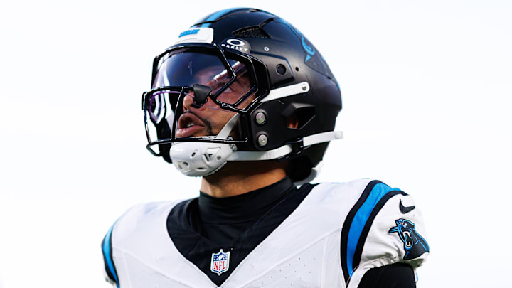 Carolina Panthers safety Tre'von Moehrig Carolina Panthers safety Tre'von Moehrig