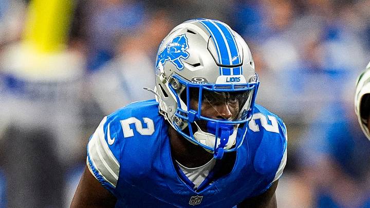 Detroit Lions cornerback Ennis Rakestraw Jr. (2) covers New York Jets wide receiver Garrett Wilson (5) during the second half at Ford Field in Detroit on Sunday, Sept. 27, 2026.