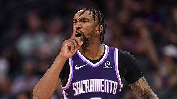 Mar 22, 2026; Sacramento, California, USA; Sacramento Kings guard Malik Monk (0) reacts after a three point basket during the first quarter against the Brooklyn Nets at Golden 1 Center. Mandatory Credit: Justine Willard-Imagn Images Mar 22, 2026; Sacramento, California, USA; Sacramento Kings guard Malik Monk (0) reacts after a three point basket during the first quarter against the Brooklyn Nets at Golden 1 Center. Mandatory Credit: Justine Willard-Imagn Images