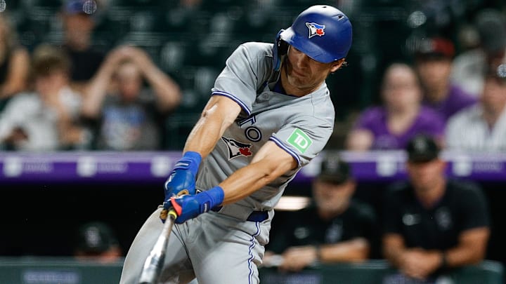 Joey Loperfido (10) is one of three former South Jersey sensations who have help lead the Toronto Blue Jays to the best record in the American League so far in 2025.