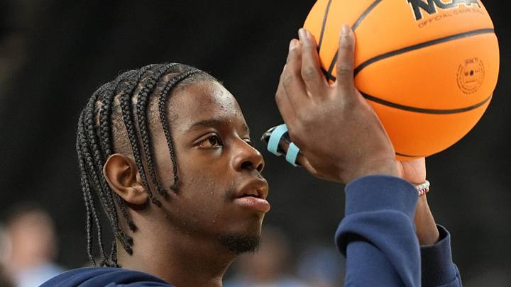 Mar 18, 2026; Greenville, SC, USA; North Carolina Tar Heels forward Caleb Wilson (8) during a practice session ahead of the first round of the men's 2026 NCAA Tournament at Bon Secours Wellness Arena. Mandatory Credit: Bob Donnan-Imagn Images
