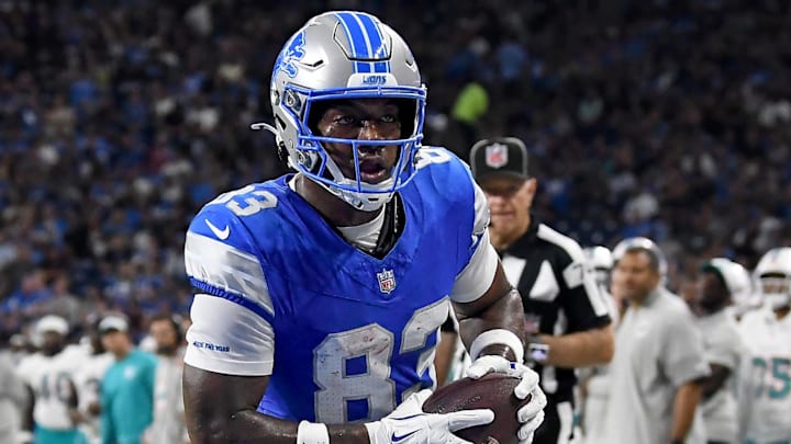 Detroit Lions wide receiver Jackson Meeks (83). Detroit Lions wide receiver Jackson Meeks (83).