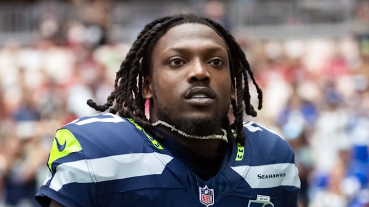 Seattle Seahawks cornerback Riq Woolen against the Arizona Cardinals.