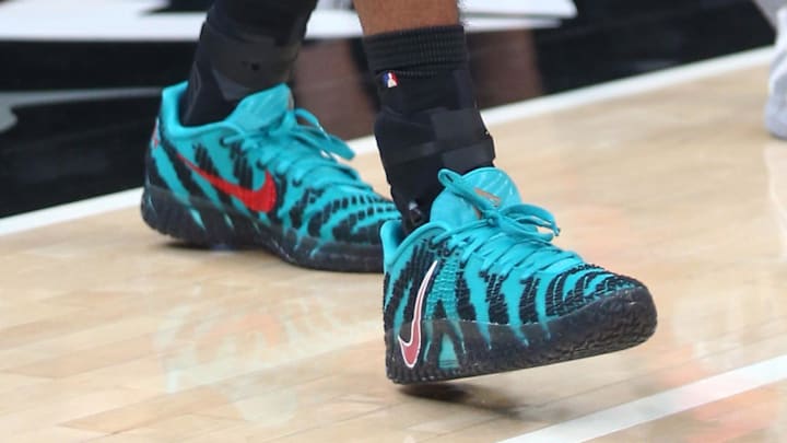 Memphis Grizzlies guard Ja Morant debuted the Nike Ja 3 'Scratch' colorway on NBA Opening Night. Memphis Grizzlies guard Ja Morant debuted the Nike Ja 3 'Scratch' colorway on NBA Opening Night.