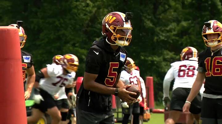 Jayden Daniels at OTAs in Ashburn, Virginia - June 9, 2026