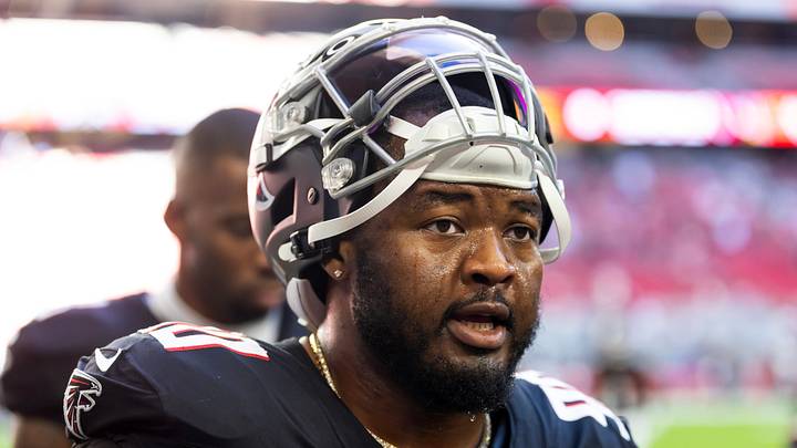 Atlanta Falcons defensive lineman David Onyemata 