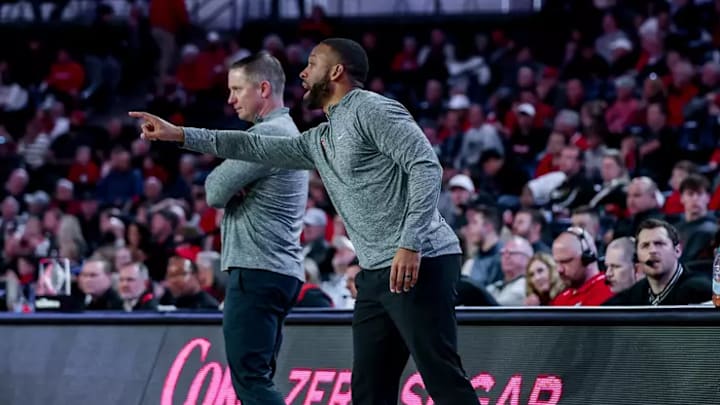 Georgia assistant coach Anthony Goins during Georgia’s game against Buffalo in Stegeman Coliseum in Athens, Ga., on Thursday, Dec. 19, 2024. (Olivia Wilson/UGAAA)