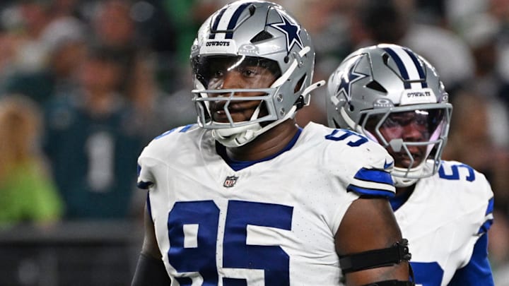 Former Green Bay Packers and current Dallas Cowboys defensive tackle Kenny Clark (95) against the Philadelphia Eagles at Lincoln Financial Field.