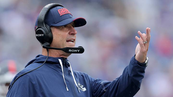 New York Giants head coach John Harbaugh