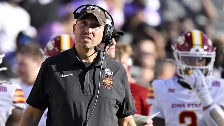 Iowa State Cyclones head coach Matt Campbell Iowa State Cyclones head coach Matt Campbell