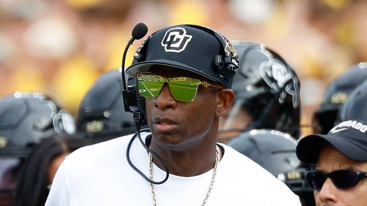 Sep 26, 2026; Waco, Texas, USA; Colorado Buffaloes head coach Deion Sanders reacts on the sidelines against the Baylor Bears during the first half at McLane Stadium. Mandatory Credit: Chris Jones-Imagn Images Sep 26, 2026; Waco, Texas, USA; Colorado Buffaloes head coach Deion Sanders reacts on the sidelines against the Baylor Bears during the first half at McLane Stadium. Mandatory Credit: Chris Jones-Imagn Images