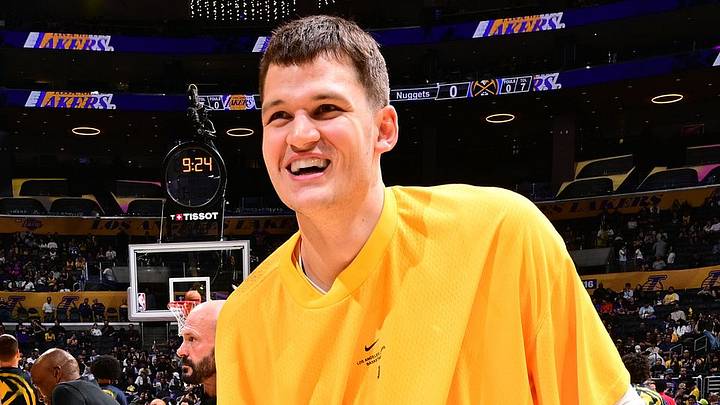 Los Angeles Lakers, Walker Kessler. Photo by Adam Pantozzi/NBAE via Getty Images