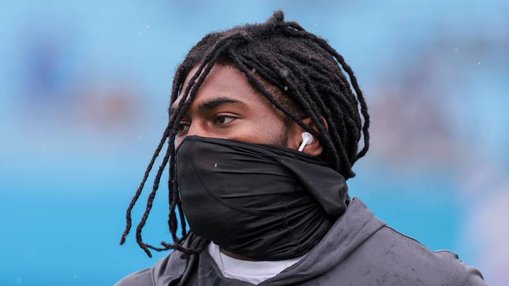 Seattle Seahawks cornerback Trevon Diggs warms up