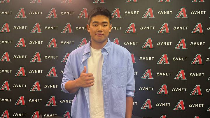 Arizona Diamondbacks prospect Jun-Sang Eom. Arizona Diamondbacks prospect Jun-Sang Eom.
