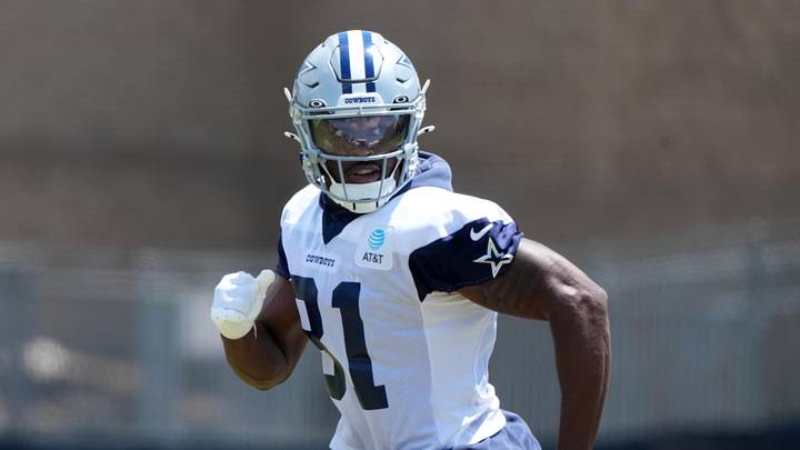 Dallas Cowboys receiver Jonathan Mingo (81) Dallas Cowboys receiver Jonathan Mingo (81)
