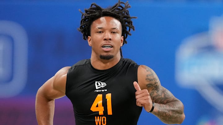 Texas Tech wideout Reggie Virgil during the NFL Scouting Combine