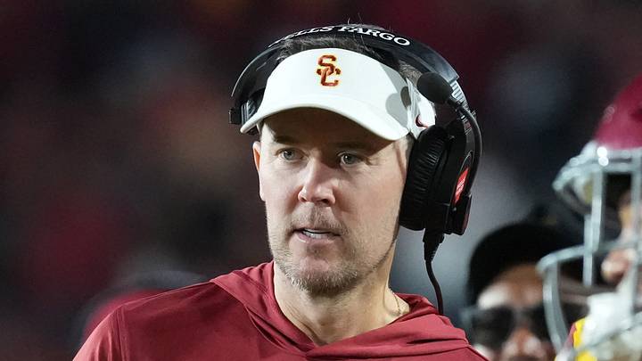 Sep 4, 2026; Los Angeles, California, USA; Southern California Trojans head coach Lincoln Riley watches against the Fresno State Bulldogs in the second half at United Airlines Field at Los Angeles Memorial Coliseum. Mandatory Credit: Kirby Lee-Imagn Images Sep 4, 2026; Los Angeles, California, USA; Southern California Trojans head coach Lincoln Riley watches against the Fresno State Bulldogs in the second half at United Airlines Field at Los Angeles Memorial Coliseum. Mandatory Credit: Kirby Lee-Imagn Images