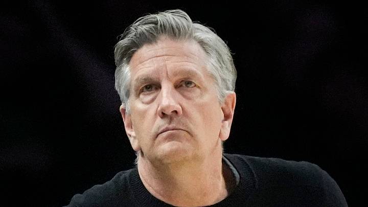 May 10, 2026; Minneapolis, Minnesota, USA; Minnesota Timberwolves head coach Chris Finch watches as his team plays the San Antonio Spurs in the fourth quarter of game four of the second round of the 2026 NBA Playoffs at Target Center. Mandatory Credit: Bruce Kluckhohn-Imagn Images May 10, 2026; Minneapolis, Minnesota, USA; Minnesota Timberwolves head coach Chris Finch watches as his team plays the San Antonio Spurs in the fourth quarter of game four of the second round of the 2026 NBA Playoffs at Target Center. Mandatory Credit: Bruce Kluckhohn-Imagn Images