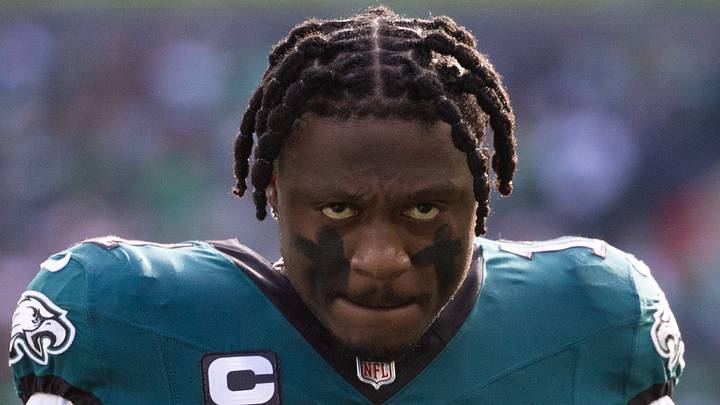 Dec 8, 2024; Philadelphia, Pennsylvania, USA; Philadelphia Eagles wide receiver A.J. Brown (11) in a game against the Carolina Panthers at Lincoln Financial Field. Mandatory Credit: Bill Streicher-Imagn Images Dec 8, 2024; Philadelphia, Pennsylvania, USA; Philadelphia Eagles wide receiver A.J. Brown (11) in a game against the Carolina Panthers at Lincoln Financial Field. Mandatory Credit: Bill Streicher-Imagn Images