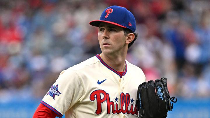 May 24, 2026; Philadelphia, Pennsylvania, USA; Philadelphia Phillies pitcher Andrew Painter (24) against the Cleveland Guardians at Citizens Bank Park. Mandatory Credit: Eric Hartline-Imagn Images