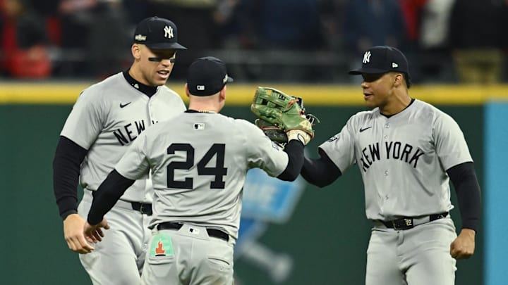 Judge (left), Verdugo (middle) and Soto make up a fearsome Yankees outfield.