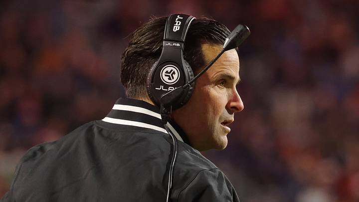Oct 23, 2026; Charlottesville, Virginia, USA; Duke Blue Devils head coach Manny Diaz questions a call against the Virginia Cavaliers during the second half at Scott Stadium. Mandatory Credit: Amber Searls-Imagn Images Oct 23, 2026; Charlottesville, Virginia, USA; Duke Blue Devils head coach Manny Diaz questions a call against the Virginia Cavaliers during the second half at Scott Stadium. Mandatory Credit: Amber Searls-Imagn Images