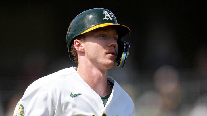 Sep 9, 2026; West Sacramento, California, USA; Athletics center fielder Henry Bolte (33) jogs towards first base after hitting a solo home run against the Toronto Blue Jays in the third inning at Sutter Health Park. Mandatory Credit: Cary Edmondson-Imagn Images Sep 9, 2026; West Sacramento, California, USA; Athletics center fielder Henry Bolte (33) jogs towards first base after hitting a solo home run against the Toronto Blue Jays in the third inning at Sutter Health Park. Mandatory Credit: Cary Edmondson-Imagn Images