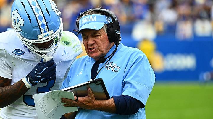 North Carolina head coach Bill Belichick North Carolina head coach Bill Belichick