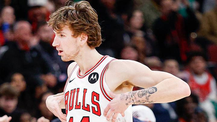 Mar 23, 2026; Chicago, Illinois, USA; Chicago Bulls forward Matas Buzelis (14) reacts after scoring against the Houston Rockets during the second half at United Center. Mandatory Credit: Kamil Krzaczynski-Imagn Images Mar 23, 2026; Chicago, Illinois, USA; Chicago Bulls forward Matas Buzelis (14) reacts after scoring against the Houston Rockets during the second half at United Center. Mandatory Credit: Kamil Krzaczynski-Imagn Images