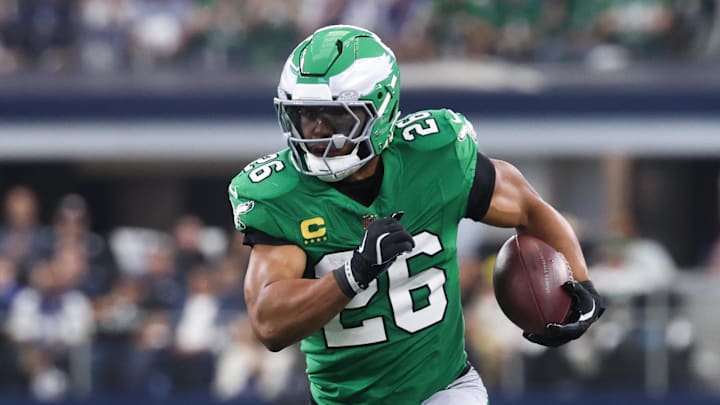 Philadelphia Eagles running back Saquon Barkley Philadelphia Eagles running back Saquon Barkley