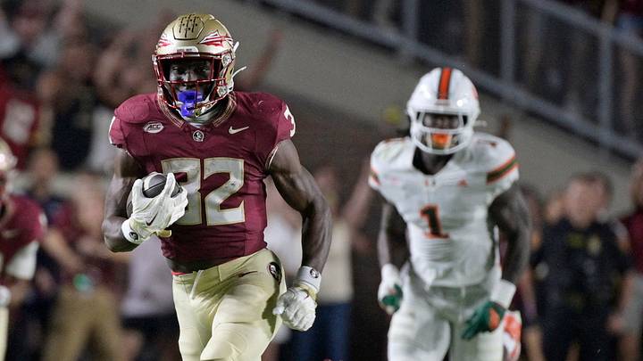 Florida State Seminoles running back Ousmane Kromah (32)